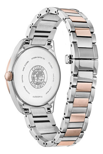 Reloj Citizen Arezzo Diamond Para Dama Color de la correa Plateado Color del bisel Rosa Color del fondo Rosa
