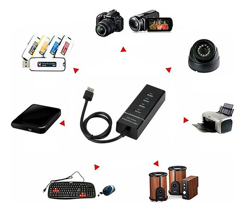 Hub Usb 3.0 4 Port En 1
