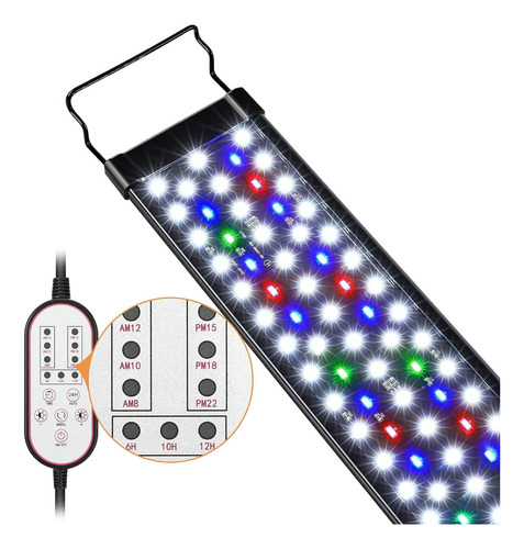 Luz De Acuario, Modo Natural De 14 W, 24 Horas Al Dia, 7 ...