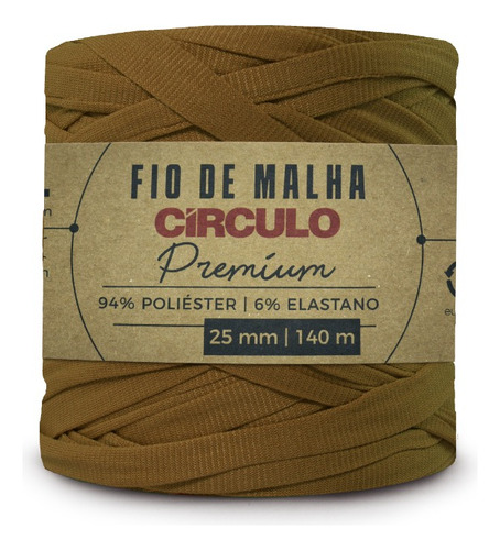 Fio De Malha Premium 25mm - Circulo - 270g Cor 7361-Melado