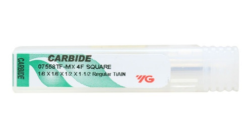 Cortador De Carburo 1/8 X 1/2 X 1-1/2 Pulgadas 4f Tialn Yg-1