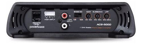 Amplificador Compacto Power Bass Acs-500d Monoblock Clase D