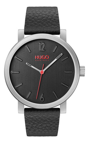 Hugo Rase Reloj Casual De Cuarzo Para Hombre, Acero Inoxidab
