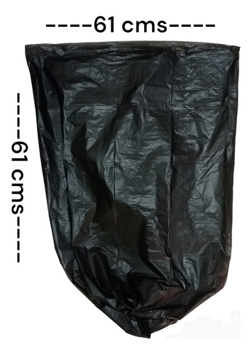 Bolsa Para Basura Negra De 61 X 61 Cms De 8 Sello Estrella