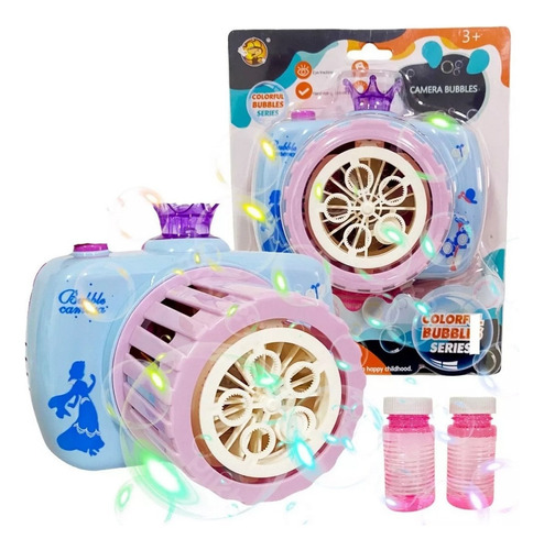 Cámara Burbujas Automática Juguete Para Niñas + Liquido