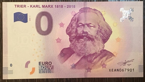 Cédula 0 Zero Euro Karl Marx (Usado)