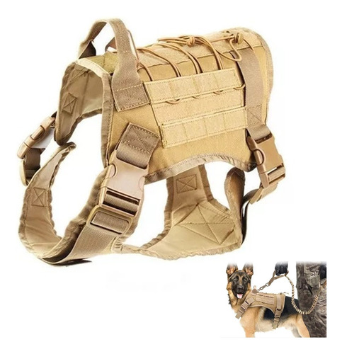 Chaleco Táctico Perro Pechera Militar Desmontabl Correa