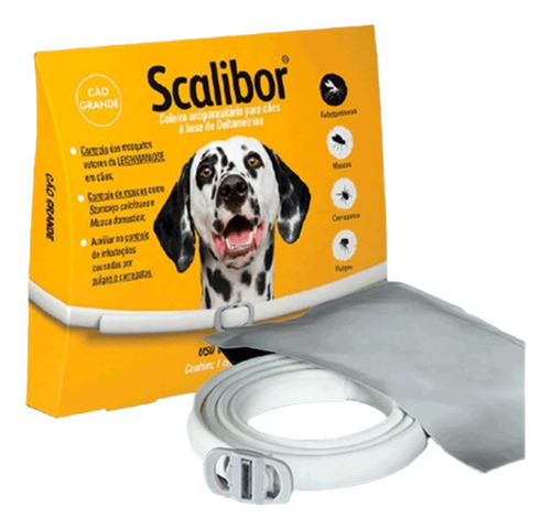 Msd Coleira Antiparasitária Scalibor para Cães Grandes 65cm