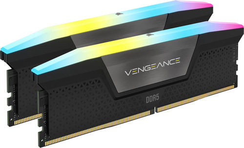 Memoria Ram Corsair Vengeance Rgb Ddr5 64gb 2x32 5600 Negro
