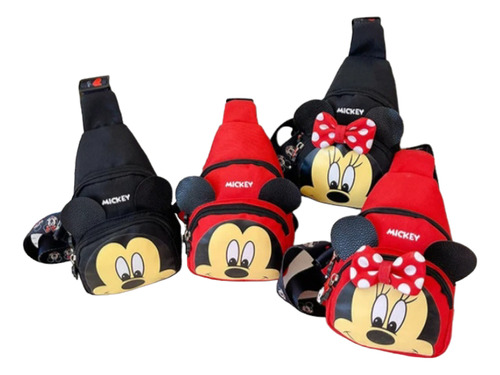 Bolso Mickey Minnie Bandolero Niño Niña Cruzado