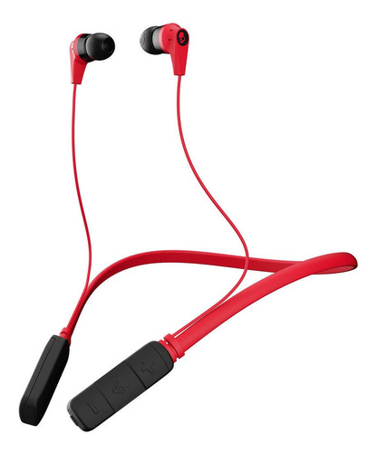 Auriculares gamer inalámbricos Skullcandy Ink'd Wireless red y black con luz LED