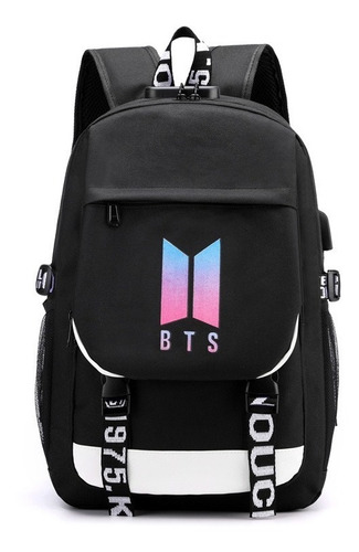 Mochila Casual Coreano Ídolo Estrella Bts Marea