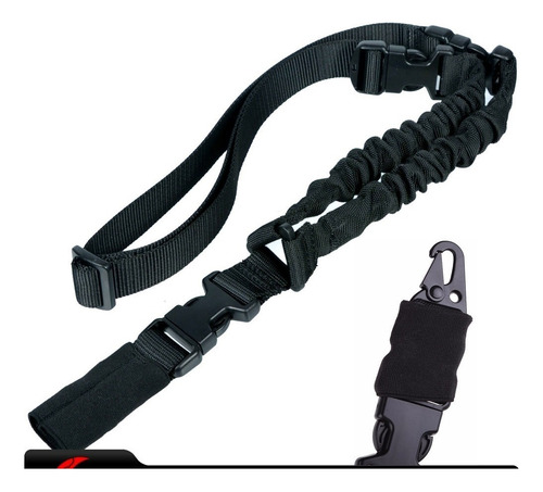 Portafusil 1 Punto Bungee Extra Resistente Color Negro