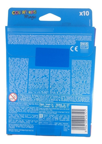 Marcadores Maped Colorpeps Magicos 10 Pzas Cambian De Color