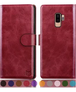 Suanpot P/ Samsung Galaxy S9+ S9 Plus Cartera Cuero Protecto