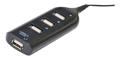 Imagen 3 de 5 de Hub Adaptador Usb Njoytech 4 Puertos V2.0