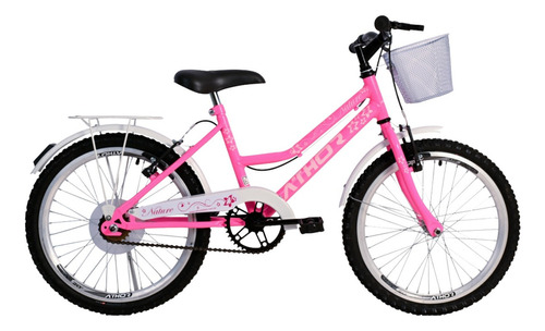 Bicicleta Infantil Feminina Athor Nature Aro 20 C/ Cesto Cor Rosa Tamanho do quadro Único