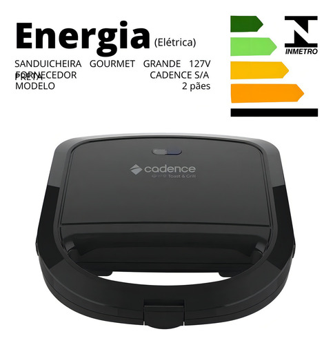 Sandwichera antiadherente Minigrill Contrast Cadence de 750 W