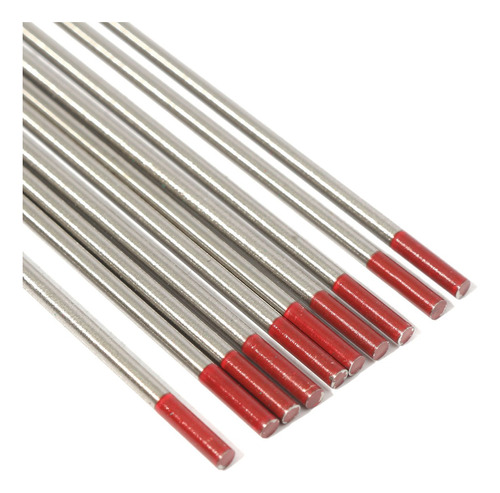 Tungsten Electrodes 2% Thoriated Red, Wt20, 10-pack, 1/...