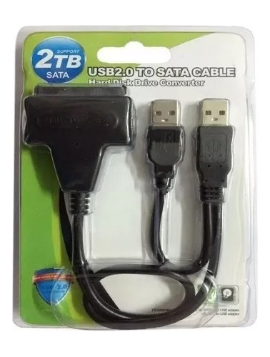 Adaptador Usb 2.0 A Sata Disco Duro Hdd Ssd 2.5 Con Case