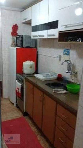Imagem 4 de 7 de Apartamento Com 2 Dormitórios À Venda, 57 M² Por R$ 230.000,00 - Jardim Alvorada - Santo André/sp - Ap3214