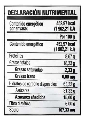 18 Pzas Great Value Galletas Con Amaranto Y Arándano 100 G