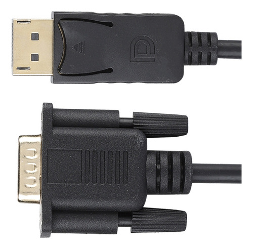 Adaptador Convertidor De Cable Dp A Vga 1,8 M Hd 1080p Displ