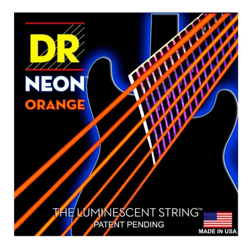 Encordado Dr Guitarra Electrica Neon Orange 009-042 Noe 09