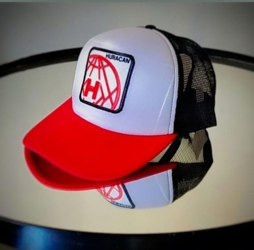 Imagen 7 de 8 de Gorra Trucker Globo 2 Bordado Huracán Tricolor