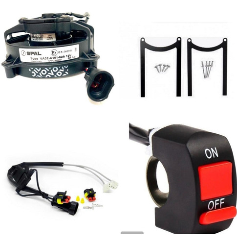 Kit Ventoinha Spal Klx450 /ktm /husq / Beta /crfx/ Wrf/ Mxf