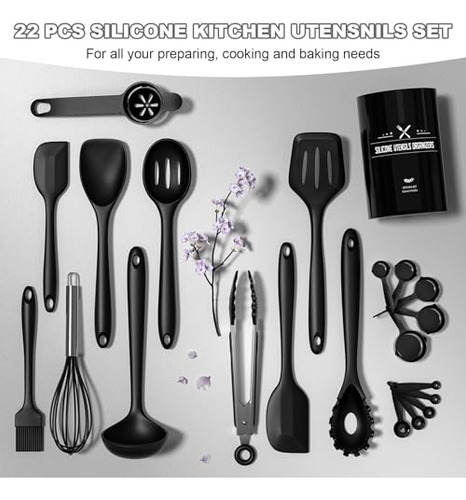 Set De Utensilios De Cocina De Silicona, Umite Chef 22 Pieza