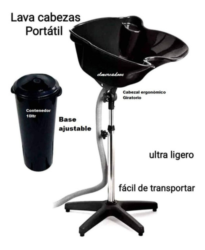 Lavacabezas Portatil Ultra Resistente