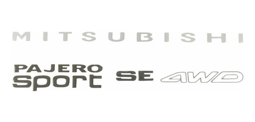 Adesivos Mitsubishi Pajero Sport Se 4wd Resinado Resse01 Fgc