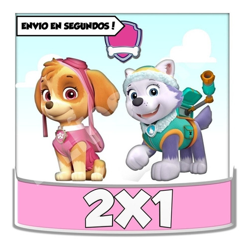 Kit Imprimible Paw Patrol Niña Envio Inmediato + 2x1