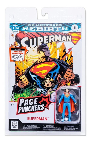 Mc Farlane Page Punchers Superman English Comic Book Padrisi