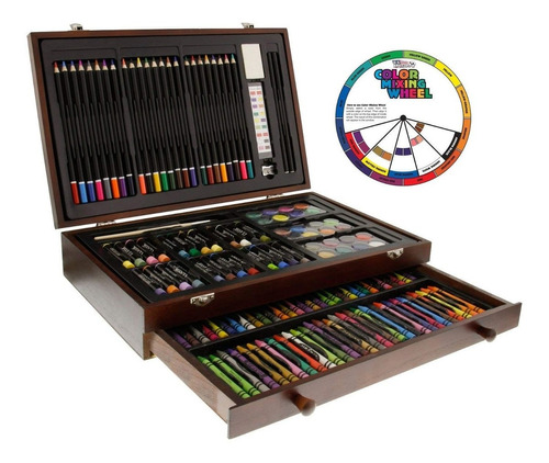 Set De Arte 143 Piezas Con Estuche De Madera U.s. Art Supply