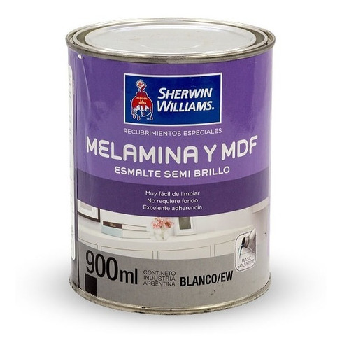 Recubrimiento Melamina Y Mdf Blanco Semi Brillo 1lt | Gran