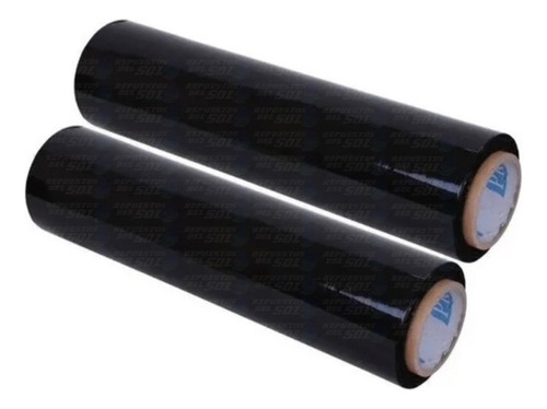 Film Strech Rollo Alusa Negro 250m X2 Rollos