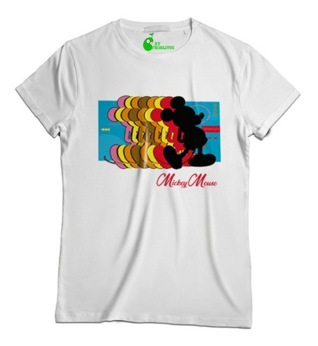 Playera Mickey Siluetas
