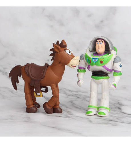 7pcs Toy Story 4 Woody Lightyear Forky Buzz Figura Modelo