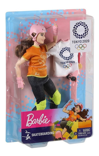 Barbie Juegos Olímpicos Tokio 2020 Skateboarding Mattel