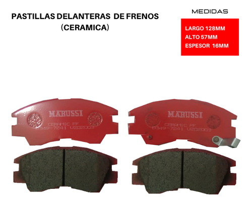 Pastilla De Freno Mitsubishi Montero Ls 3.0 1990