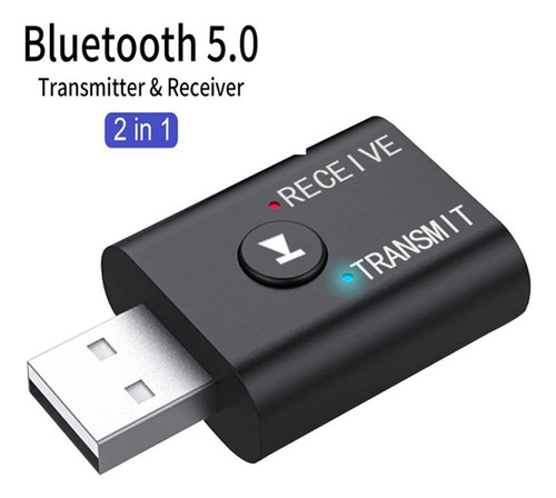 Receptor Y Transmisor 2 En 1 Bluetooth Tv O  Reproductor