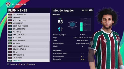 Option File Pes 21 - 100 % Atualizado Para Ps4 , Ps5 E Pc