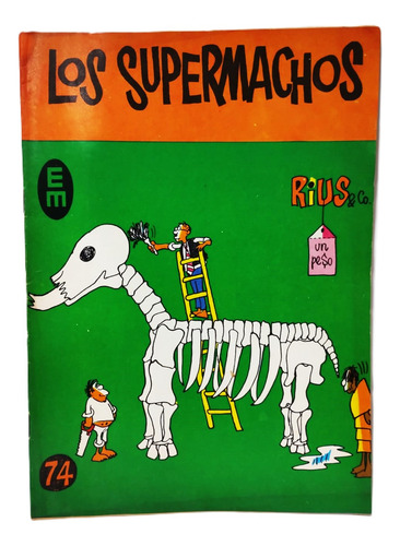 Los Supermachos #74 / Rius / Historieta Vintage (1967) (Usado)