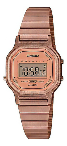 Reloj Casio Mujer La-11wr-5a Color De La Malla Rose/gold Color Del Bisel Rose Gold Color Del Fondo Rosê Gold