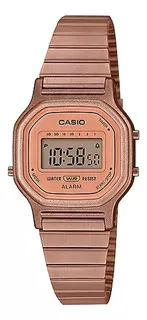 Reloj Casio Mujer La-11wr-5a Color De La Malla Rose/gold Color Del Bisel Rose Gold Color Del Fondo Rosê Gold