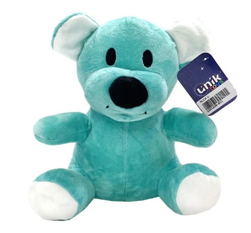 Urso Pelúcia Animais Ursinho Safari Leão Tigre Sapo Cor Ursinho Fofinho Azul