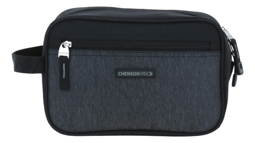 Neceser Chenson Pro Amplio Compartimento Heri Color Gris Oscuro Diseño De La Tela Liso