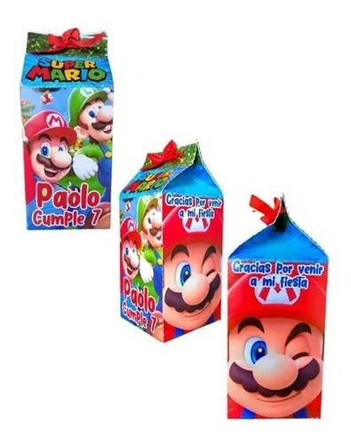 Cajas Para Dulces O Sorpresa De Cumpleaños Super Mariobross